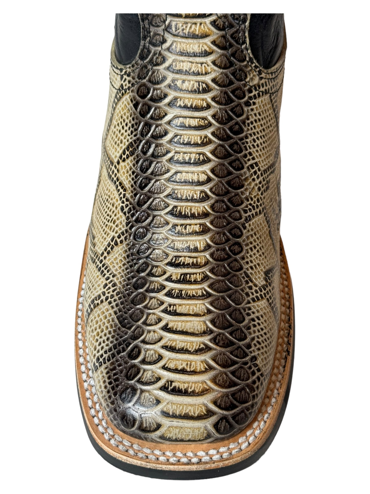 MENS WATER SNAKE PRINT RUBBER SOLE - G22