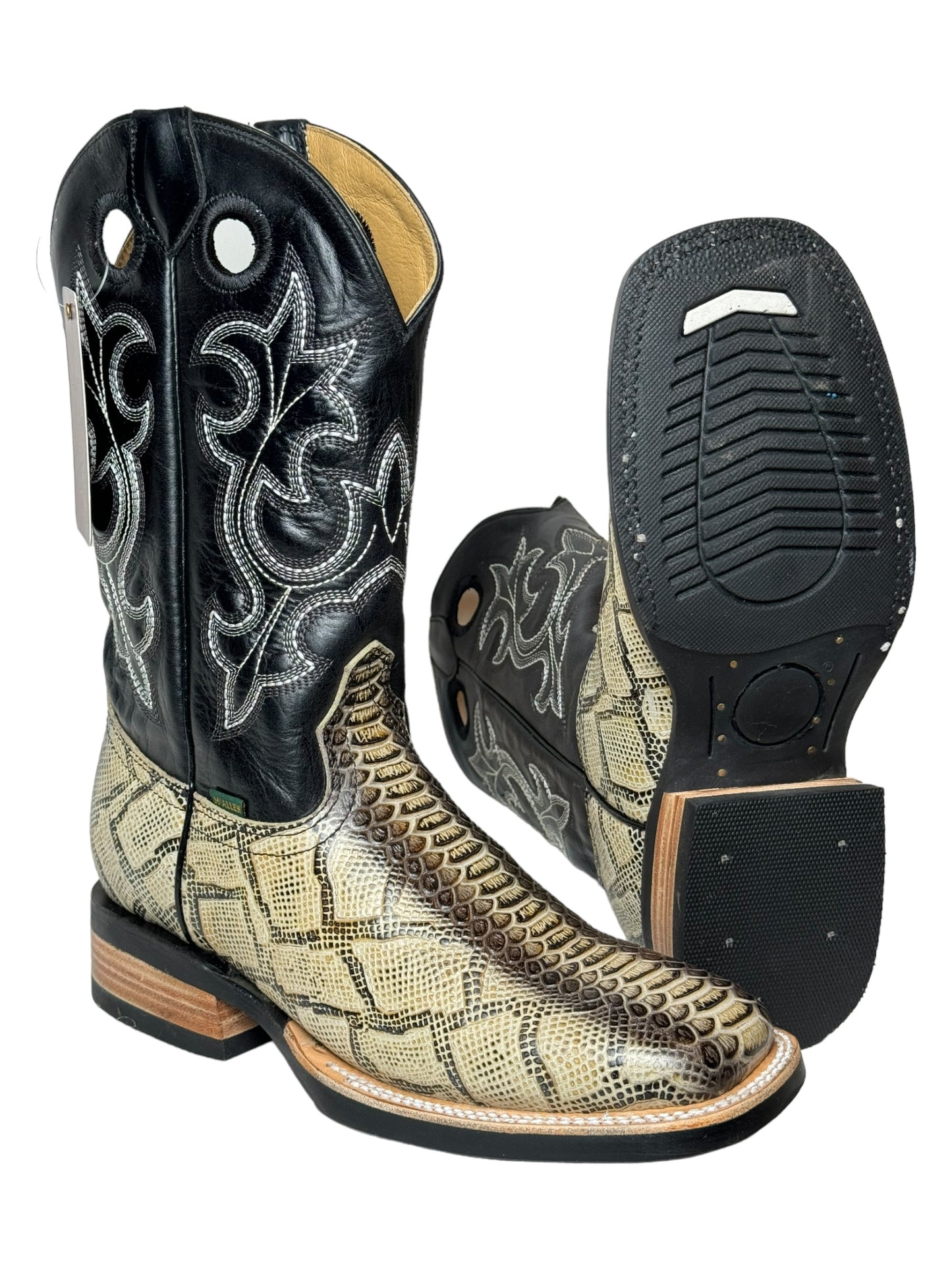 MENS WATER SNAKE PRINT RUBBER SOLE - G22