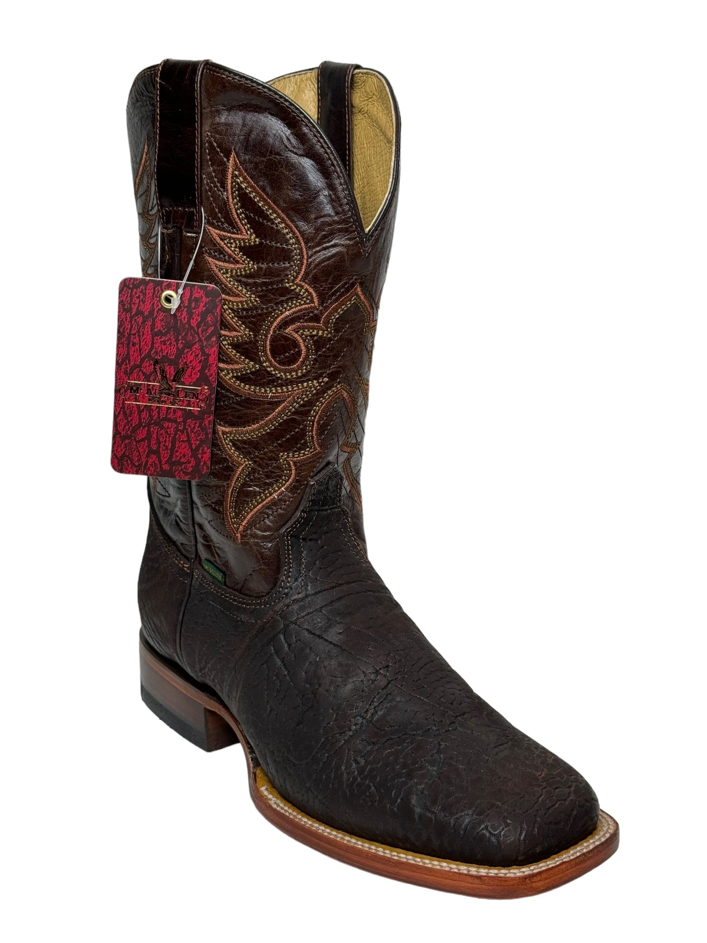 MENS BULL NECK RODEO IN BROWN WITH LEATHER SOLE- G34