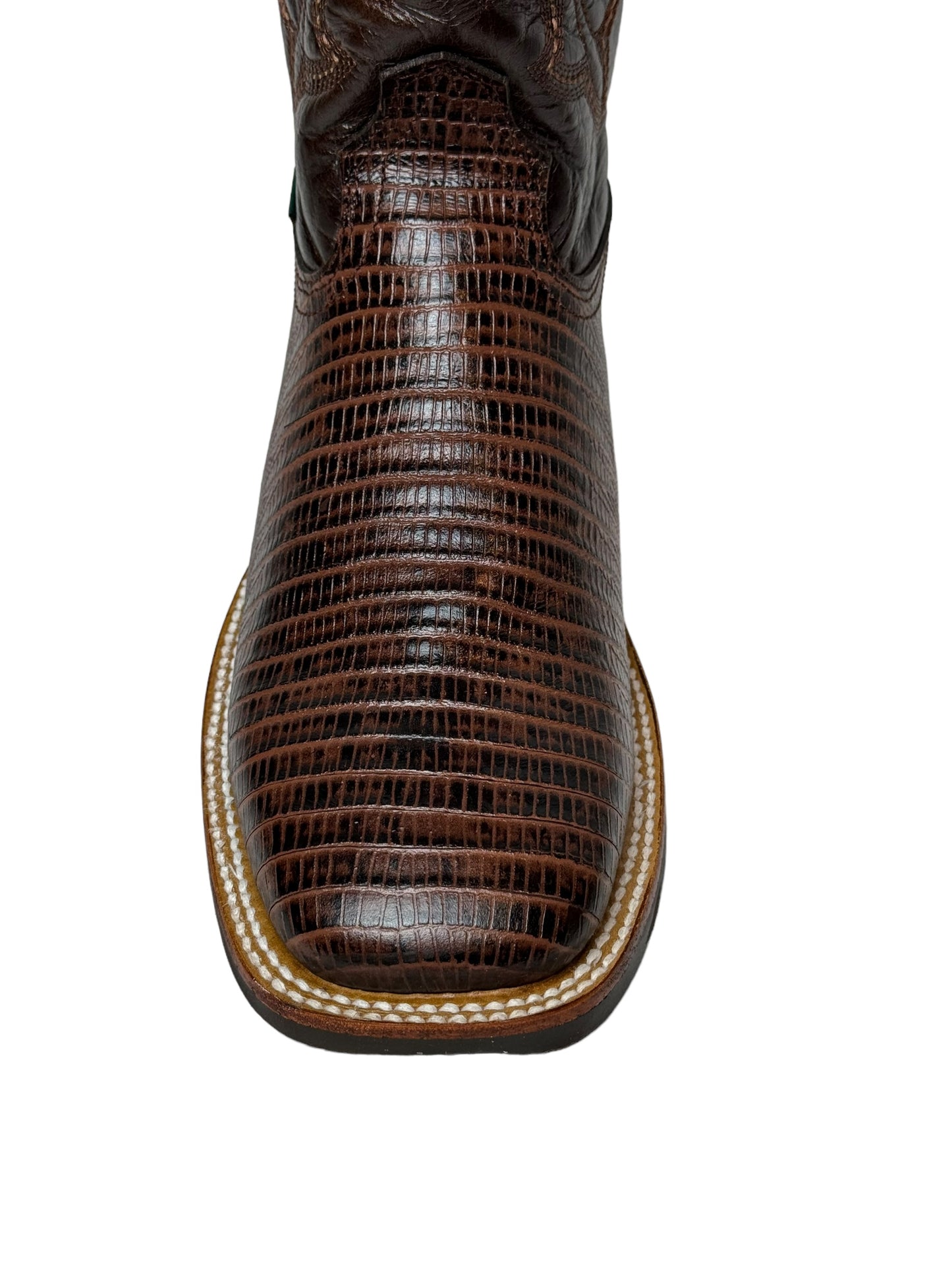 MENS LIZARD PRINT IN BROWN WITH A RUBBER SOLE- G21