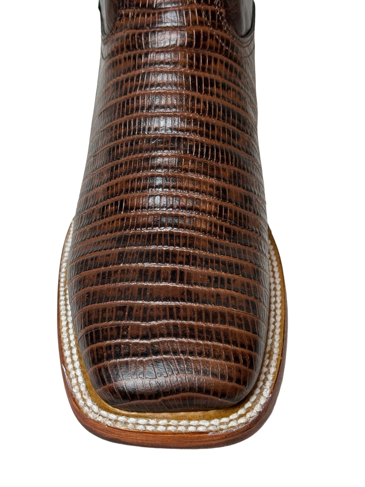 MENS LIZARD PRINT IN BROWN LEATHER SOLE- G24